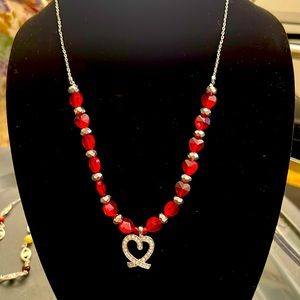 Heart necklace.